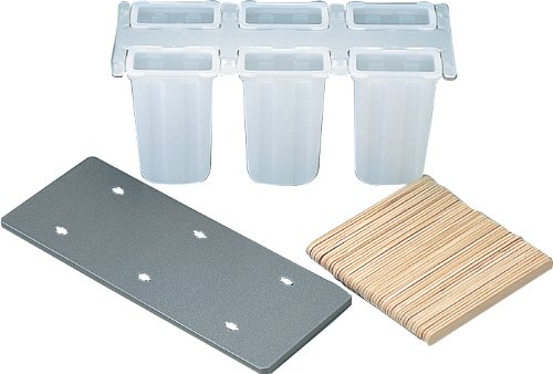 タイガークラウン アイス型 白 225×105×100mm キャンディーメーカー 角 ポリエチレン アルミ蓋 スティック付 223