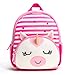 Toddler Backpack, Waterproof Preschool Backpack, 3D Cute Cartoon Neoprene Animal Schoolbag for Kids, Lunch Box Carry Bag for 1-6 Years Boys Girls, Unicorn