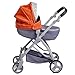 JC Toys - for Keeps Playtime | Deluxe Folding Sports Pram Stroller | Nature Theme Collection | for Dolls up to 20