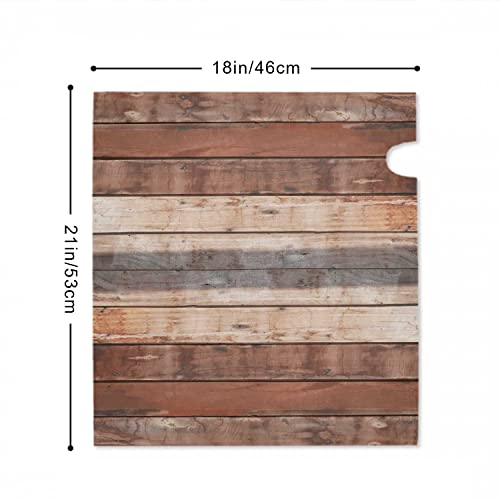 Pznen Vintage Wood Background Texture Letter Post Box Cover Magnetic Rough Old Brown Board Floor Hardwood Surface Standard Size Non-Fading Reusable 21X18 Inch For Garden Yard Home Decor,Postbox Cover #TOP1