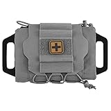 Rapid Deployment IFAK Kits MOLLE Tactical Pouch Outdoor Survival Medical First-aid Kit Hunting Camping Hiking Emergency Tools (WG)