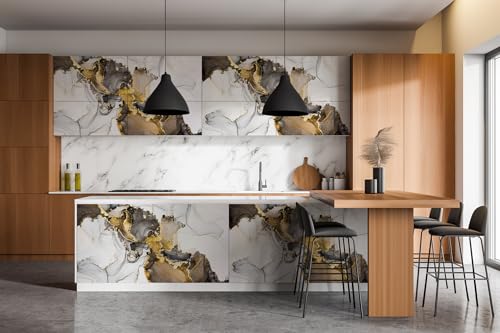 Adhesivo para muebles que tapa imperfecciones con efecto mármol mate 7