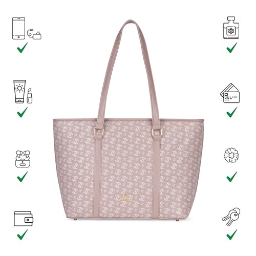 Image of Lavie Women's Mono LL Meryl Tote Bag for Women | Tote Handbag for Work | Ladies purse | Stylish Shoulder Bag | Gift for Women