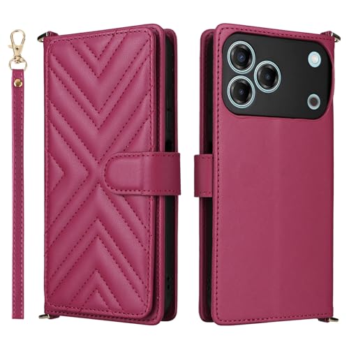 �Ή��@�� for Blackview Wave 7C �t���b�v���X�^���h�t�� �_�u���J�[�h�X���b�g �E�H���b�g�P�[�X RoseRed