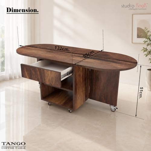 Image of Studio Kook Tango Folding Coffee Table (New Junglewood)