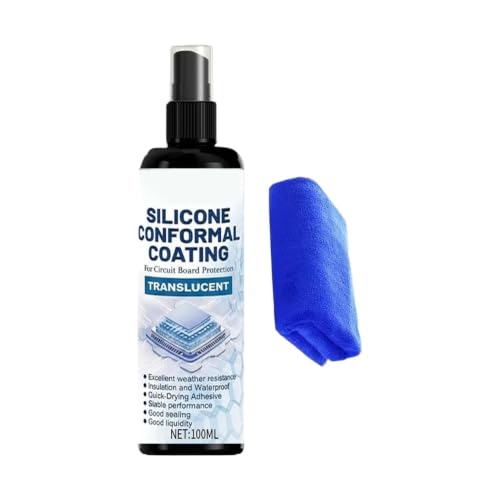 Coating Agent - 100ml | PCB Conformal Coating Spray | Waterproof Protective Sealant | Silicone Circuit Board Cleaner | Anti corosion Insulating Spray for Electronics, Automotive & Industrial Use