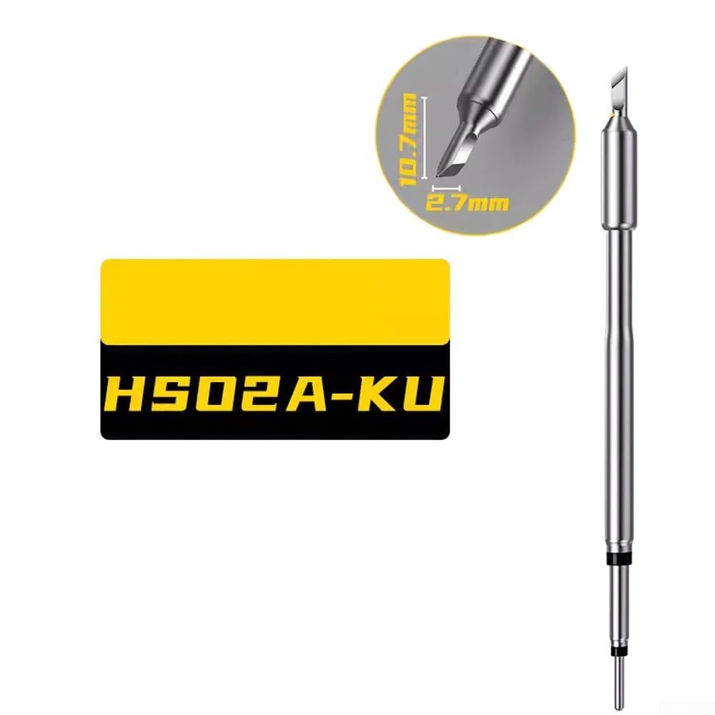 Kit di punte per saldatore, 6 pezzi, per HS02A DWS-200 Station F245-K KU JS I C2 B Set di ricambio in metallo