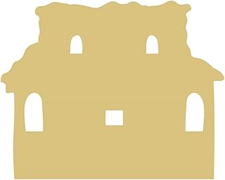 Village Cutout Everyday DÃ©cor Party Decorations Door Hange MDF Shape Canvas Style 3 (24