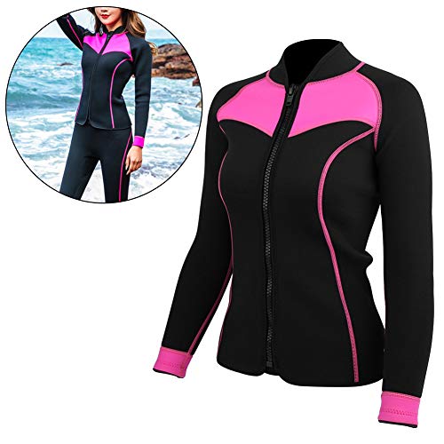 Top de traje de neopreno para surf femenino con protección solar, manga larga, color 511, talla Small miniatura 2