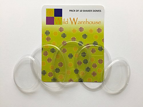 Balloon and Egg Shaped Transparent Plastic Domes for Shaker Cards