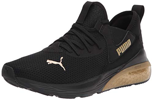 PUMA Women s Cell Vive Running Shoe Black Team Gold, 9.5