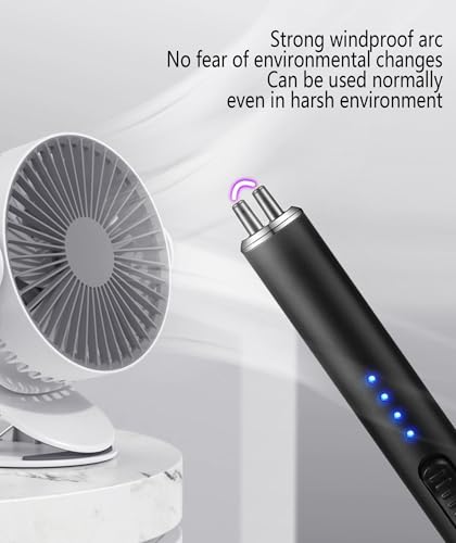 Briquet arc electrique avec verrouillage de sécurité rechargeable
