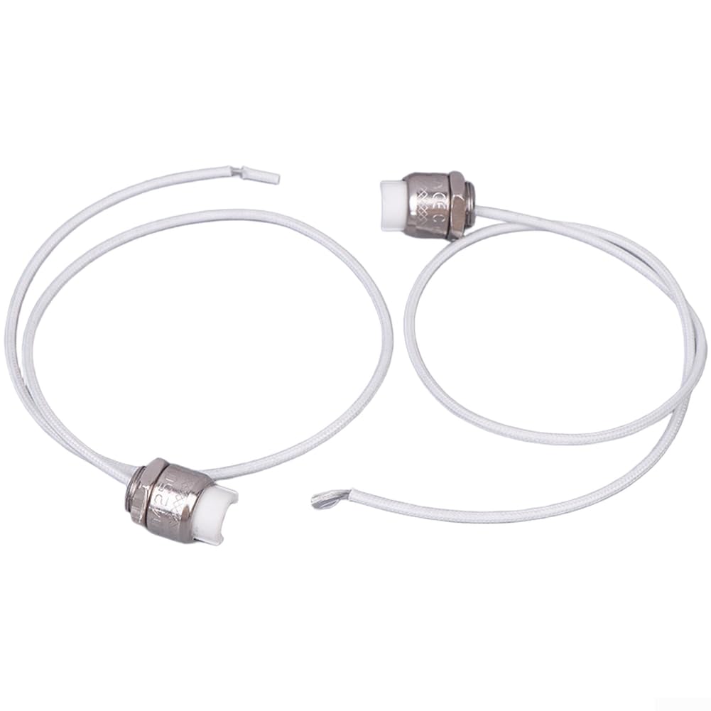 2pcs R7s Lamp Holder Metal Socket For Led Halogen Tube Light Head Base Heating Resistant Fixture White Silver 35cm Length