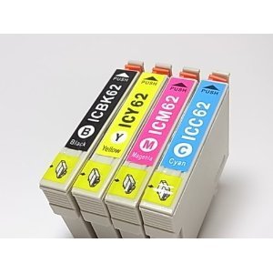 Amazon.co.jp: EPSON互換インク 4色セット IC4CL62 : パソコン