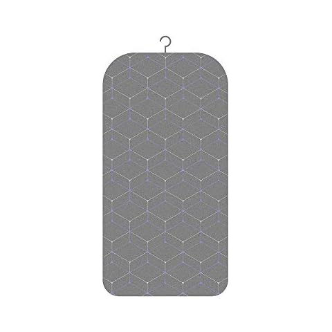 Exclen - Tabla de planchar plegable y portátil con almohadilla de algodón de 2,5 cm y método de planchado para colgar Cover