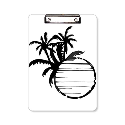 Porte-bloc motif cocotier A4 fini les feuilles volantes froissées