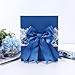 LaRibbons Reversible Blue Floral Wrapping Paper Roll, Elegant Blue White Peony Design, Chinoiserie Gift Wrap for Valentine's Day, Wedding, Bridal Shower & Birthday, 17 Inch x 33 Feet