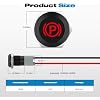 Indicator Light, 12V LED Small Indicator Light Waterproof 1/2 Panel Cutout 12V 24V Metal LED Indicator Pilot Dash Light with 145MM Wires -7PCS