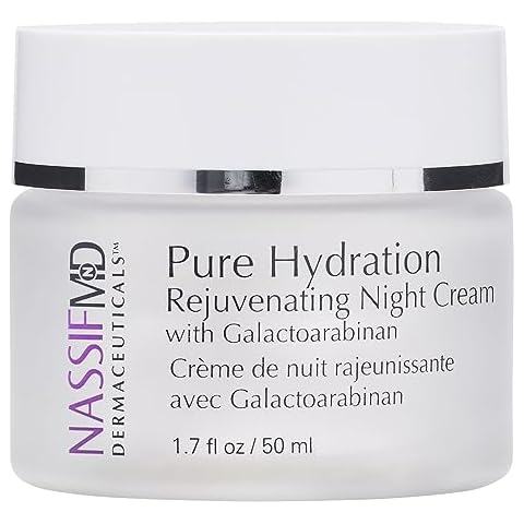 NassifMD Pure Hydration Rejuvenating Night Cream with Vitamin C to support Natural Collagen and provide Antioxidants | Anti Aging Cream (1.7oz) Cover