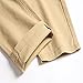 Keevoom Mens Stretch Skinny Flat-Front Fashion Style Comfy Solid Casual Slim Fit Business Dress Chinos Pants Khaki