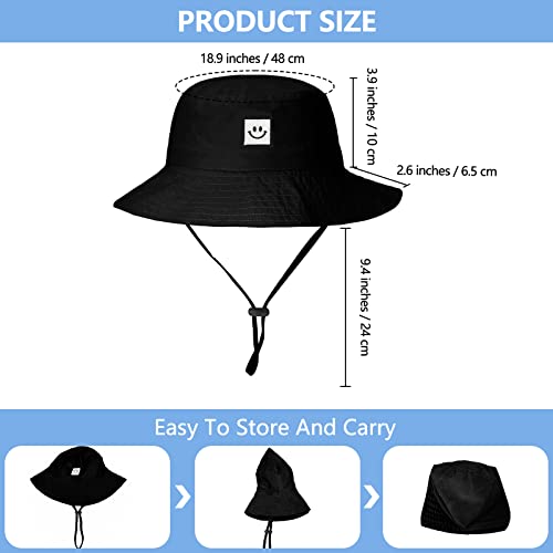 Ajg Baby Bucket Hats Smile Face Toddler Sun Protection Cotton Sun Hat Kids Summer Outdoor Beach Fishing Cap For Girls Boys（0-2Years） #TOP3