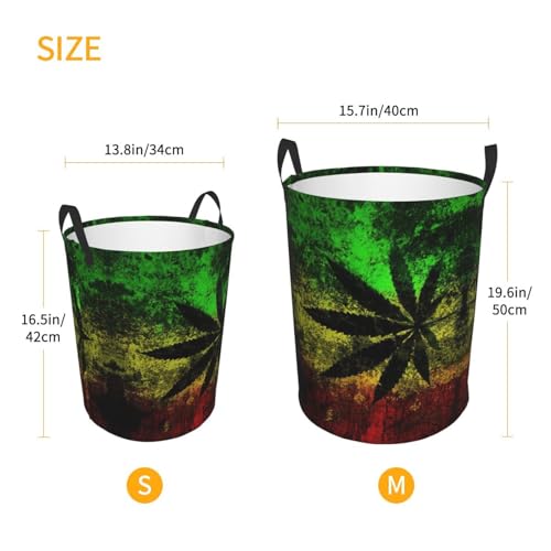 Panier à linge feuilles imprimées et panier décoratif pour jouets