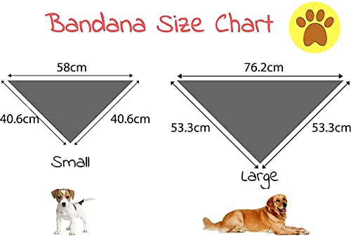 Elegant Littel Tail Hund Bandana, Frühling Haustier Bandanas 1PC Baumwolle waschbar Jungen Mädchen Quadrat Hund Lätzchen Halstuch Hund Halstücher für kleine mittlere große Hunde
