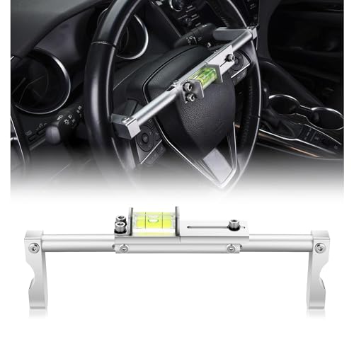 mocsenber Aluminum Steering Wheel Level Alignment Tool Suitable for Most Vehicles, Car Alignment Tool Kit, Alignment Tools Automotive