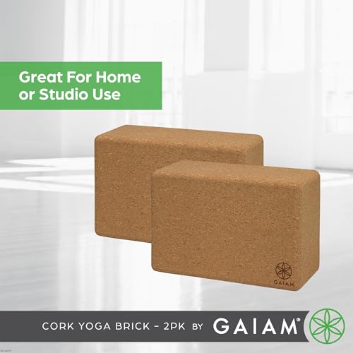 Image of Gaiam Yoga Block - Supportive Latex-Free Eva Foam - Soft Non-Slip Surface with Beveled Edges for Yoga, Pilates, Meditation