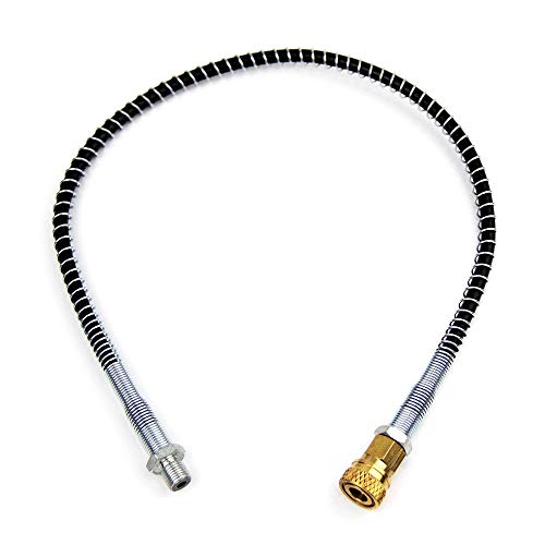 UP100 M10x1 Thread Long High Pressure Nylon Hose for PCP Air Pump Accessories Pneumatics of Car Bicycle Motorcycle Bike Tyre Wheel Spare Parts (50cm Hose+1 Connector)