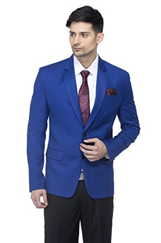 Image of FAVOROSKI Designer Men's Slim Fit Notched Lapel Single Breasted Solid Blazer