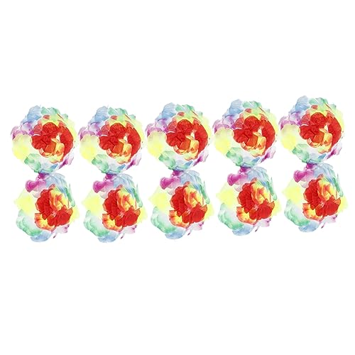 GALPADA 5pcs Bikini Costume Hawaiian Grass Skirts Hula Skirt Costume Luau Hawaii Wreaths Hawaii Hula Skirt Hawaiian Party Supplies Beach Tops for Women Beachy Tops Cloth Colorful