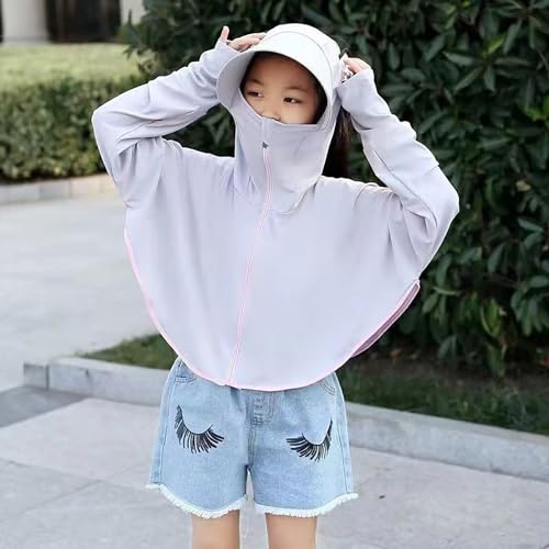 Kids Boys Girls Sun Protection Hooded Jacket Ice Silk Thin Sweatshirt Long Sleeve Hoodie Sun Shirt Breathable Clothing3