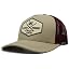 Beige / Maroon