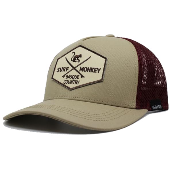 Surf Monkey | Cappellino Trucker Origins Baseball Regolabile - Cotone biologico - Taglia unica