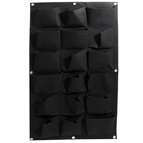 Ogrmar 18 Pockets Vertical Wall Garden Planter Plant Grow Bag for Flower...
