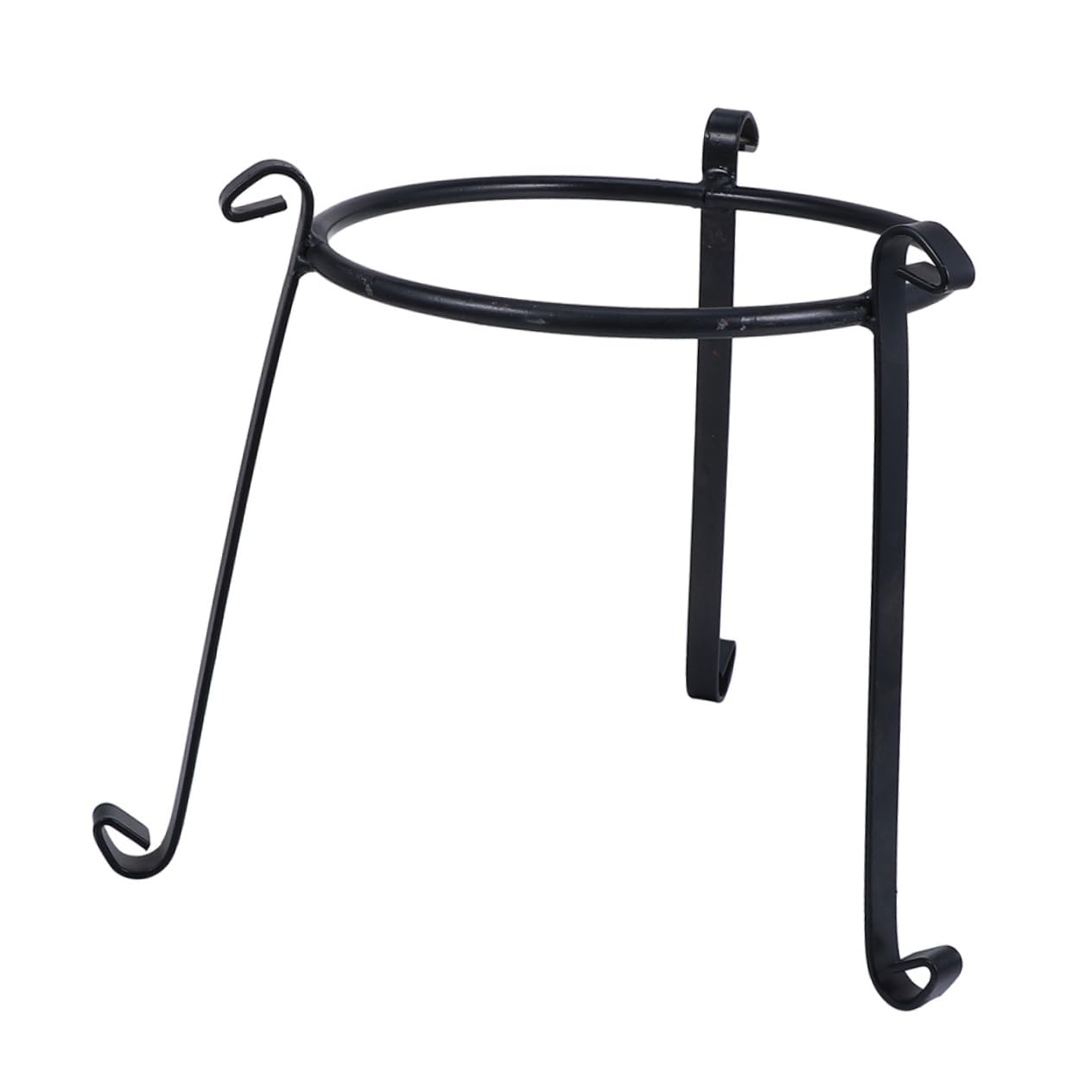 Support à fleurs stable en fer noir Toddmomy, porte-pot robuste de 17,5 cm