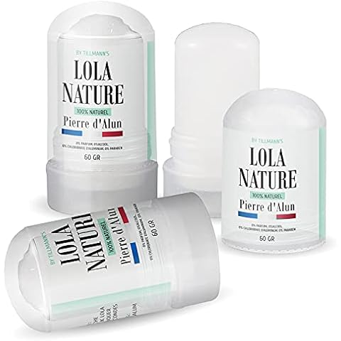 Desodorante Pierre d'Alun Lola Nature, 3 barras de 60 g 100% natural Cover