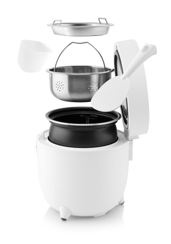 ETA Low Suger Cuociriso FitRice I 500 W I Volume contenitore 1,6 l I 5 programmi automatici + speciale programma a basso zucchero con fino al 40% in meno di carboidrati I per diabetici e figura