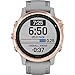 Garmin Fenix 6S Sapphire, Premium Multisport GPS Watch, Smaller-Sized, Features Mapping, Music, Grade-Adjusted Pace Guidance and Pulse Ox Sensors, Rose Gold with Gray Band