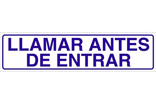 Plimpo Señal Glasspack Adhesiva 175X45 Llamar Antes De Entrar En Oferta Cofan 1 Señal, 0 W, 0 V, Blanco, Talla Única
