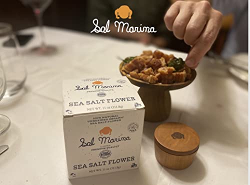 Sal Marina | Sea Salt Flower | Lagoon Of Cuyutlán Colima Mexico | Gourmet & Friendly To The Human Body | Different Essential Minerals For The Human Body | (11Oz - 311Gr) #TOP7