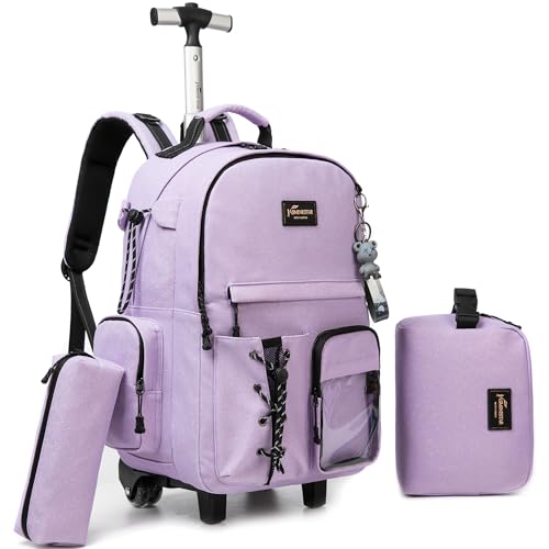 Oruiji 3-in-1 Rolling Backpack with Lunch Box