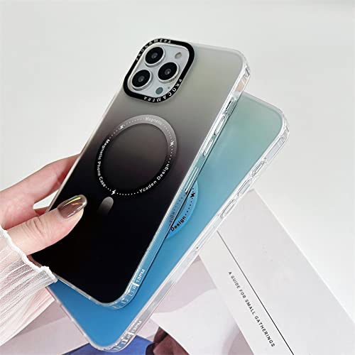 Estuche de carga inalámbrico magnético iPhone 11 Pro parachoques suave azul 4