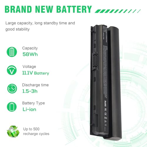 Image of ASUNCELL Laptop Notebook Battery for Dell Latitude E6320 E6330 E6430S E6220 E6230 E6120 Series, Compatible p n FRR0G UJ499 TPHRG KJ321 Y61CV