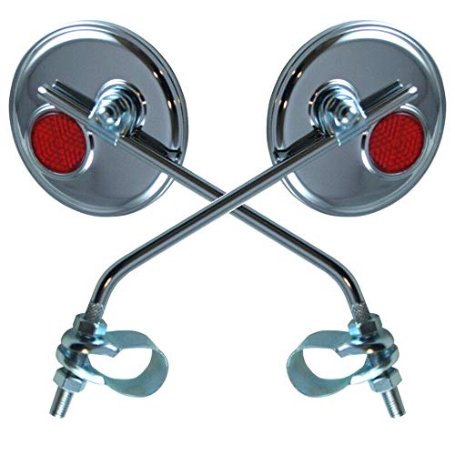 2x Specchio sinistra/destra (reversibile) rotondo ;