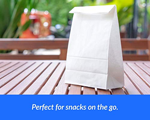 Image of Reli. White Paper Bags | 500 Count | Paper Lunch Bags Ideal for Small Lunches and Crafts | Perfect for Sandwiches and Snacks