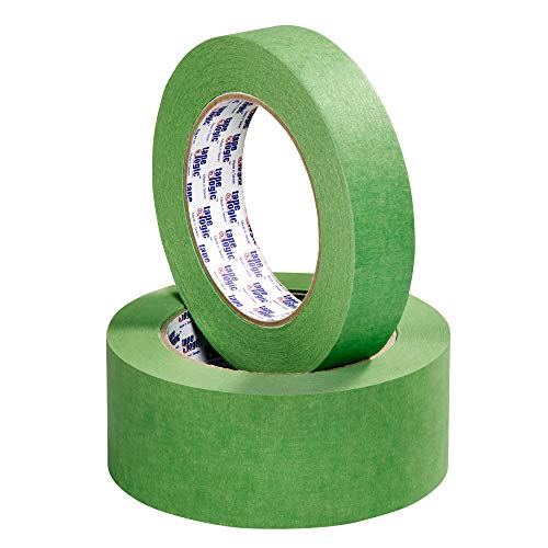 Image of Tape Logic (36 Pack) Premium Green Painter's Tape, 1 Inch x 60 Yards, for Hard to Stick Surfaces, Sharp Paint Lines, Easy Removal and Residue Free