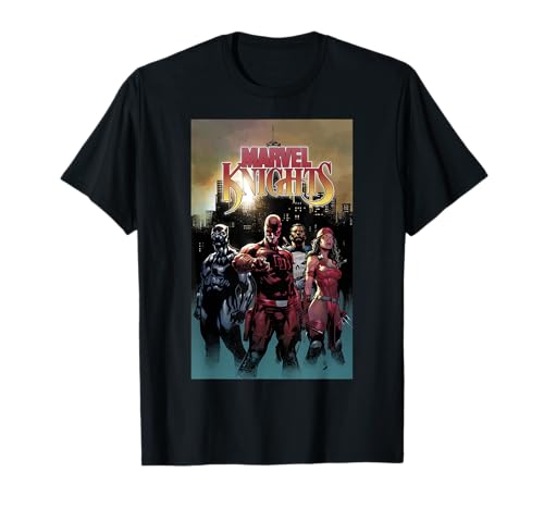 T-shirt Marvel Knights Group Shot idéal pour vos sorties geek et conventions de pop culture