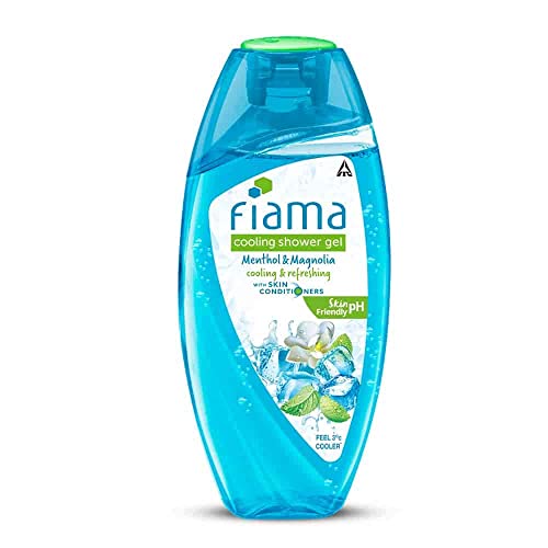 Image of Fiama Cooling Shower Gel Menthol & Magnolia, Body Wash With Skin Conditioners & Menthol For Moisturized & Cool Skin, 250ml Bottle & Fiama Men Refreshing Pulse Shower Gel, 250ml bottle